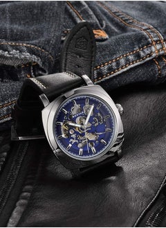 BENYAR Automatic Watches for Men Skeleton Mechanical Leather Strap Mens Watch 30M Waterproof Men's Stylish Gift  - Image 3