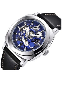 BENYAR Automatic Watches for Men Skeleton Mechanical Leather Strap Mens Watch 30M Waterproof Men's Stylish Gift  - Image 4
