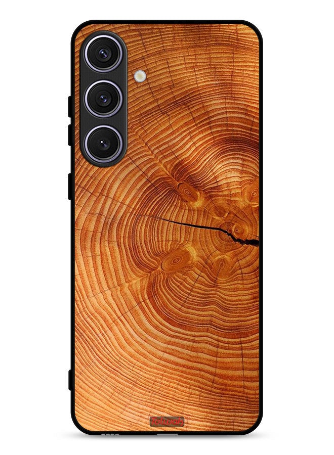 Tolwak Samsung Galaxy S24 5G Protective Case Cover Crack Wood - Image 1