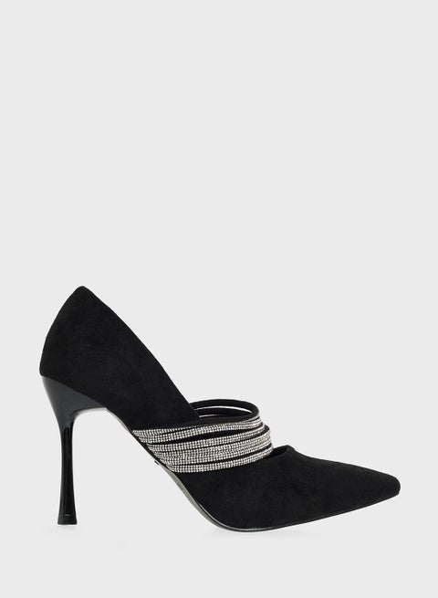 Diamante Heeled Pump