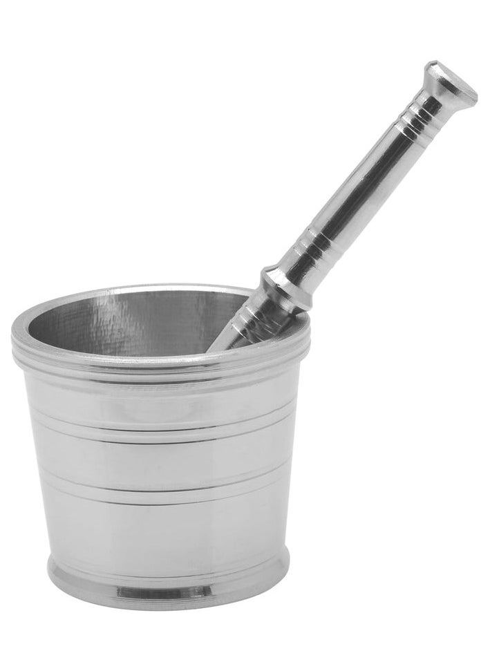 RAJ Raj Stainless Steel Mortar SM0004, Garlic Crusher , Manual Spices Grinder Chutney Maker Ideal for Ginger Garlic, Herbs Grinder-8.5CM(Large)  - Image 3