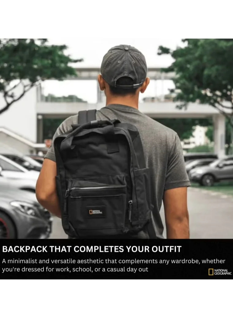 NATIONAL GEOGRAPHIC National Geographic LEGEND Small Backpack Rhythm Of Nature For Men And Women, Durable Water Resistant Padded Laptop Casual Daypack, Bag For School College Office Leisure Outdoor Travel