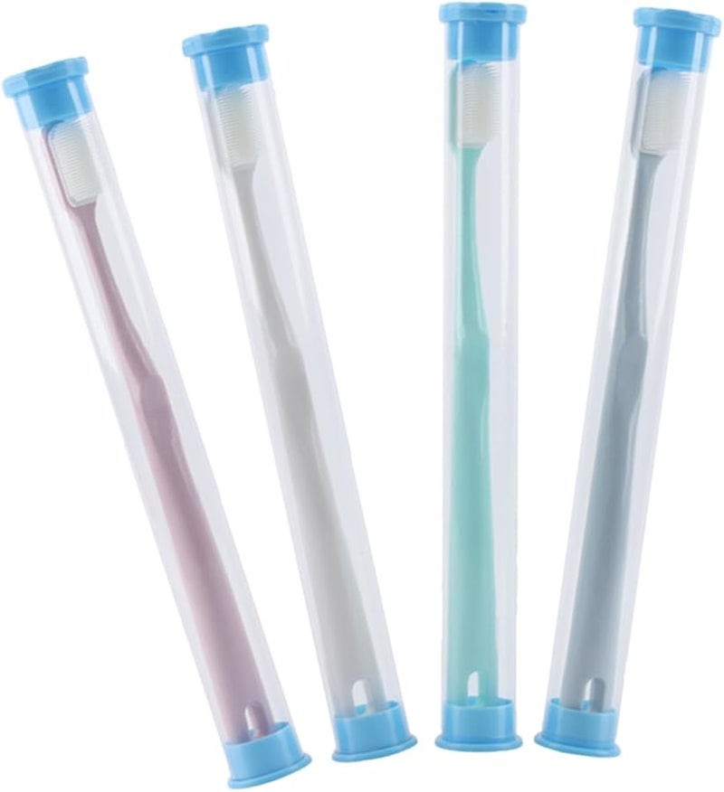 Safigle 4 Pack Portable Travel Toothbrush Case Lightweight For Home And Travel - Image 2