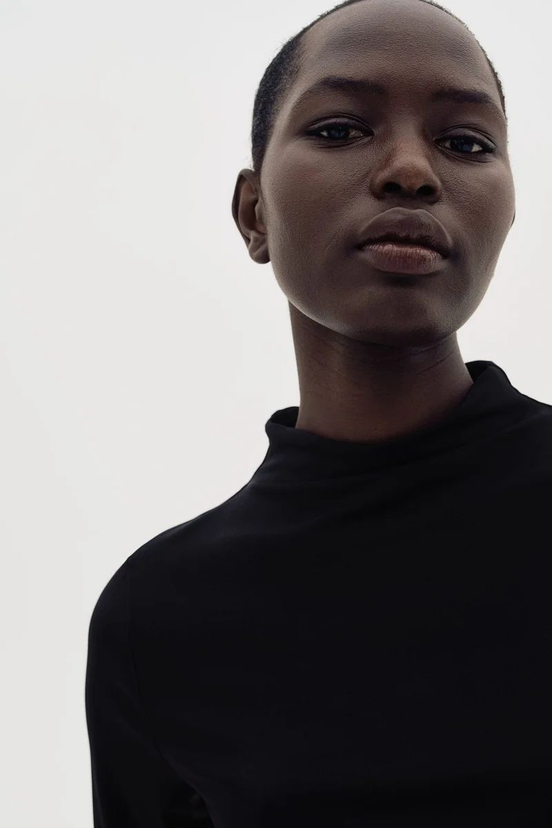 H&M Turtleneck microfibre top