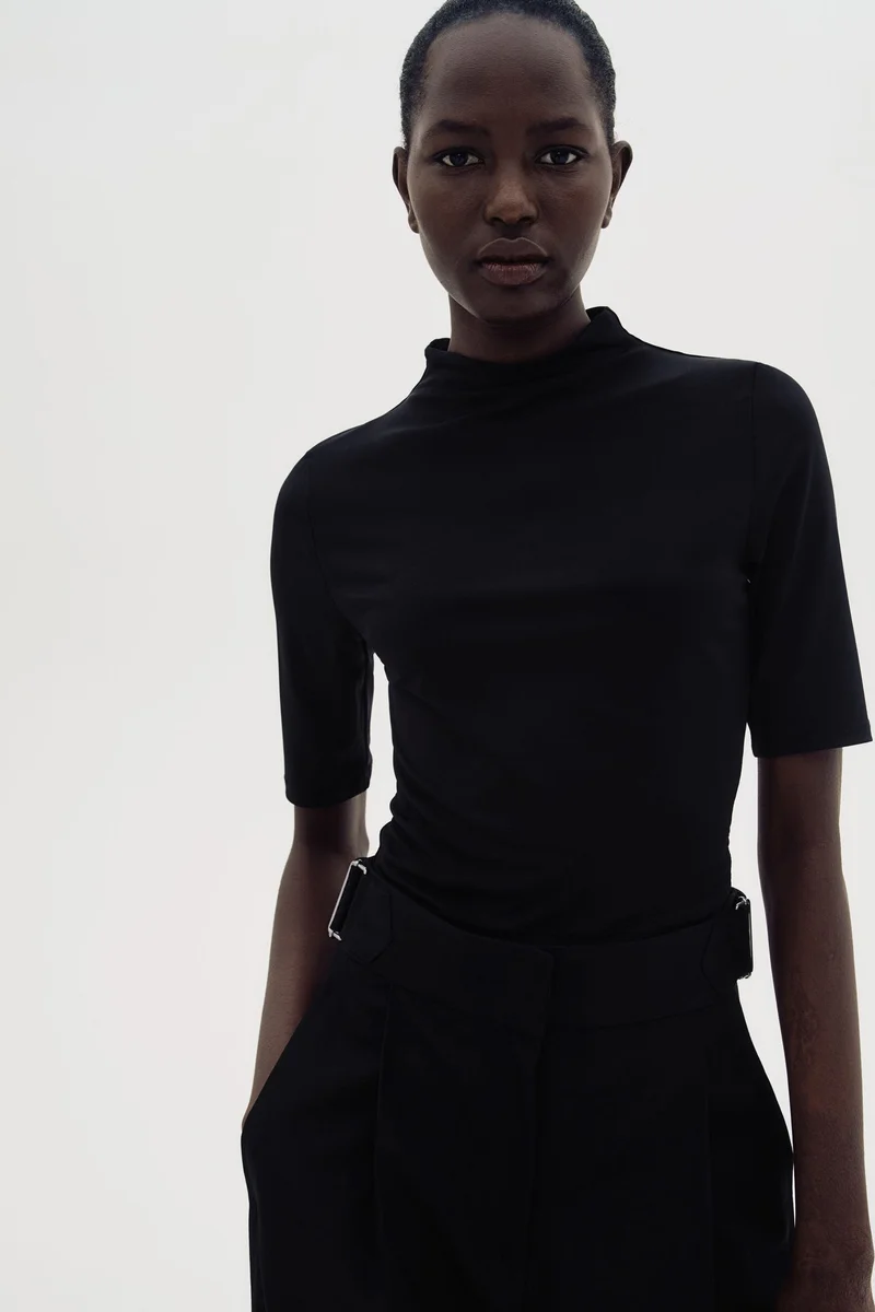 H&M Turtleneck microfibre top