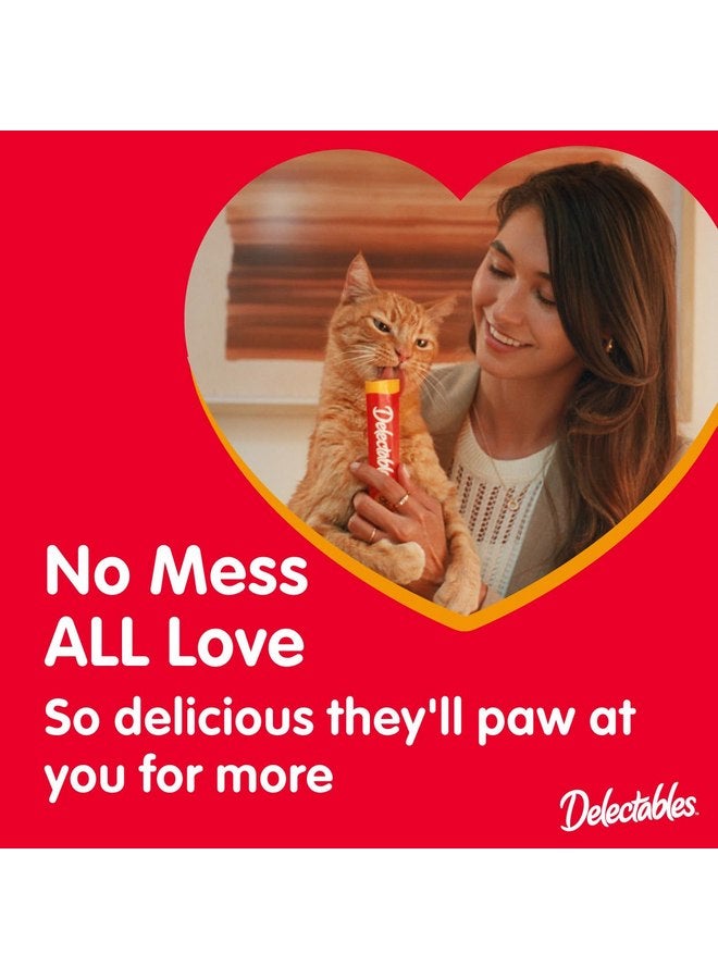 هارتز مجموعة متنوعة من مكافآت القطط القابلة لللعق من Delectables Squeeze Up Non-Seafood، 20 قطعة (عبوة من قطعة واحدة) - Image 5