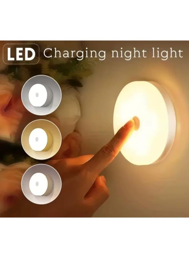 Sensored LED Wall Lamp Sticky Magnet USB Charging Closet Light with Button - Image 3