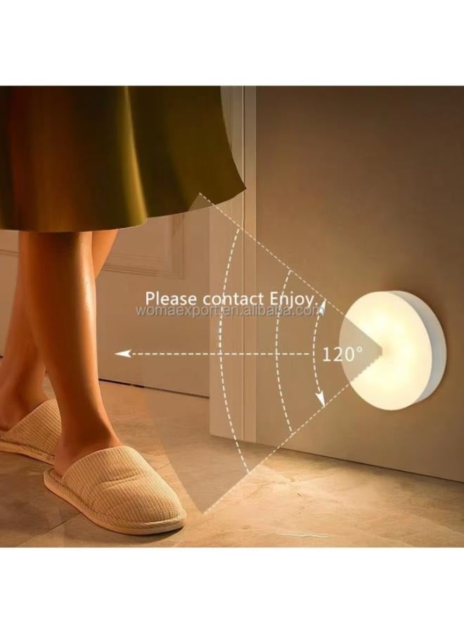 Sensored LED Wall Lamp Sticky Magnet USB Charging Closet Light with Button - Image 4
