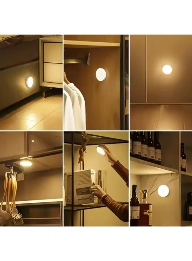 Sensored LED Wall Lamp Sticky Magnet USB Charging Closet Light with Button - Image 5