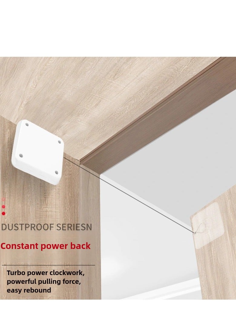 Automatic Sensor Door Closer Punch-free Adjustable Surface Door Stopper Automatically Close Door Bracket Closer telescopic door device wooden door closed sliding door wire pull rope Home Improvement - Image 3