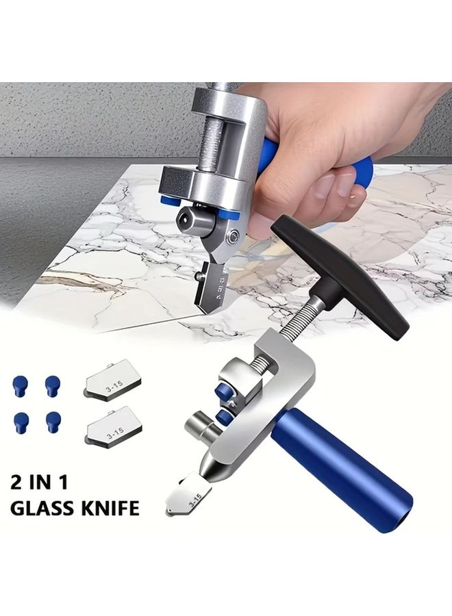 2 In 1 Heavy Duty Glass And Tile Cutting Machine With Alloy Blades A Set - Image 2