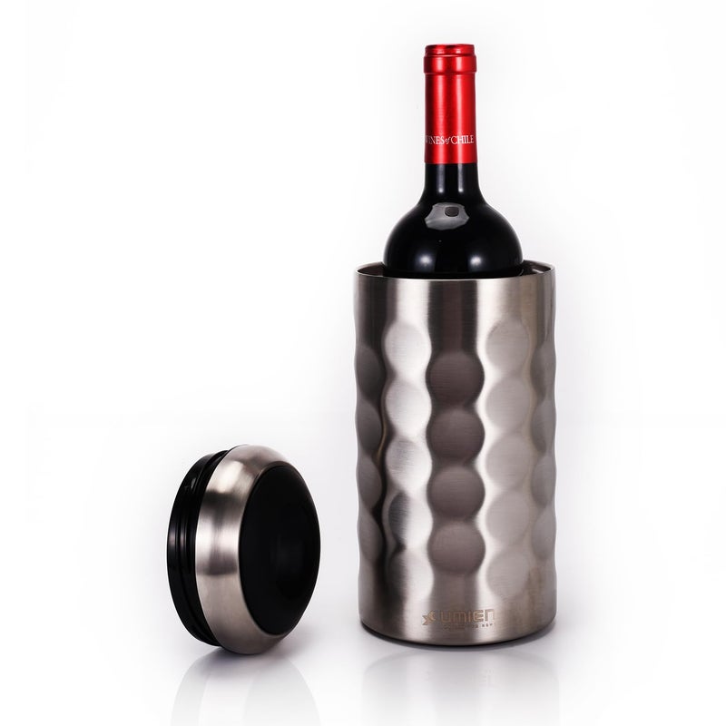 UMIEN Premium Wine Chiller - 750ml Stainless Steel Bottle Cooler, Double-Walled & Vacuum Insulated - Keeps Wine Cold for 6+ Hours - Perfect Christmas Gift for Wine Lovers â€“ Fits Most Champagne Bottles - Image 1