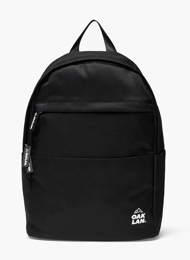 Oaklan By Shoexpress Logo Print School Backpack With Adjustable Straps - 30X16X42 Cm