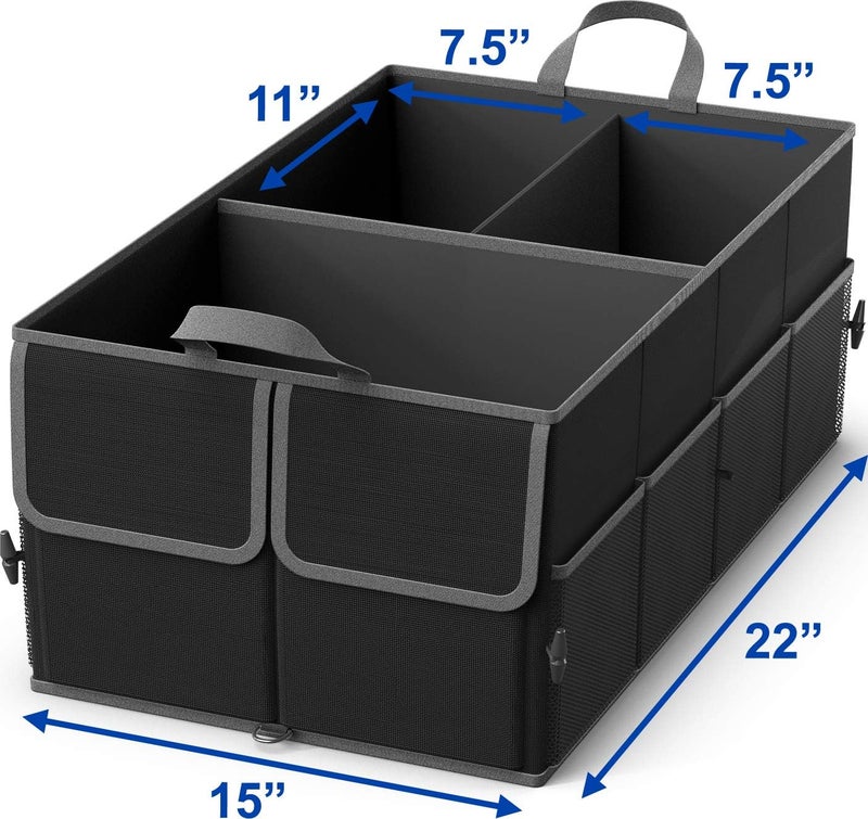 EPAuto 3-Compartment Cargo Trunk Storage Organizer - Image 3