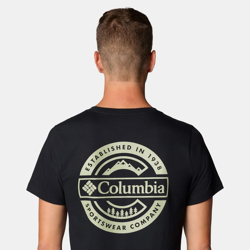 Columbia Black Men's Rapid Ridge Back Graphic T-Shirt for Men | Best Price UAE