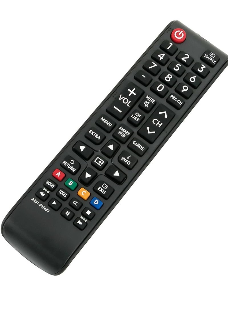 PopZa New AA81-00243B Remote Control Fit for Samsung TV UE55JU6050UXZG 55HU8500ZXZT UE48H6270SSXZG UE55F9080STXZG UA46F5500ARXUM UE55F6770SSXZG UE46F6320AWXXN UE55F9080STXZGUE with battery - Image 3