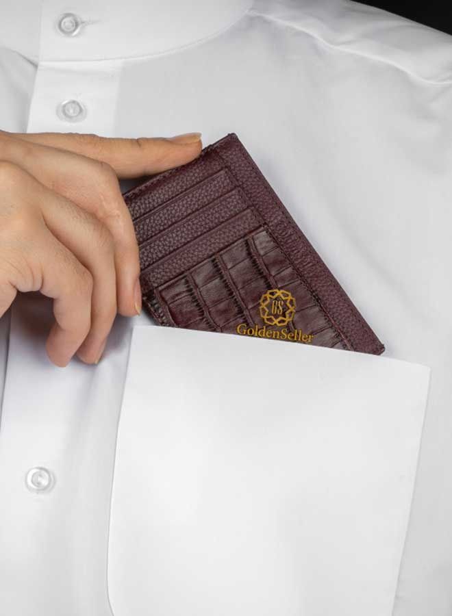 جولدن سيلير محفظة جولدن سيلر لون احمر الراقية - Image 3