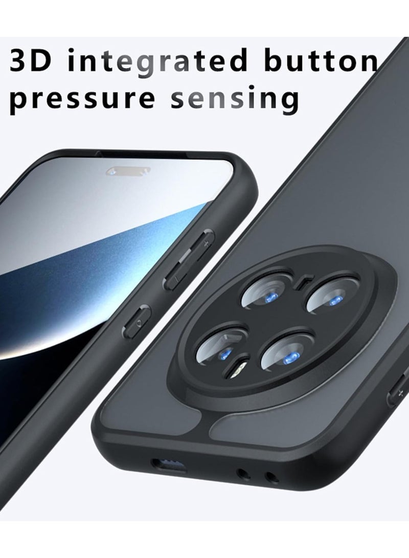 جراب حمايه اسود مط غير لامع ومقاوم للصدمات متوافق مع Honor Magic 7 Pro (أسود ) - Image 3