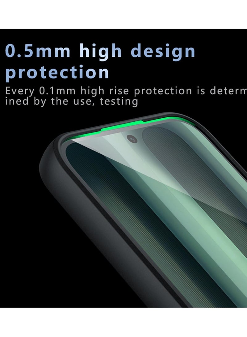 جراب حمايه اسود مط غير لامع ومقاوم للصدمات متوافق مع Honor Magic 7 Pro (أسود ) - Image 5