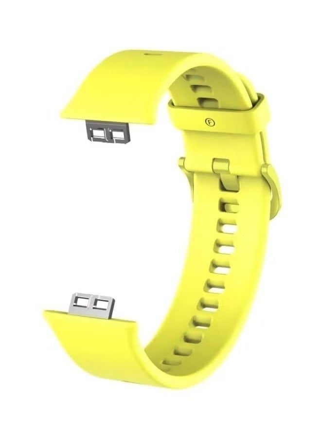 vesus Huawei Watch Fit Silicone Band Replacement Sport Strap Yellow