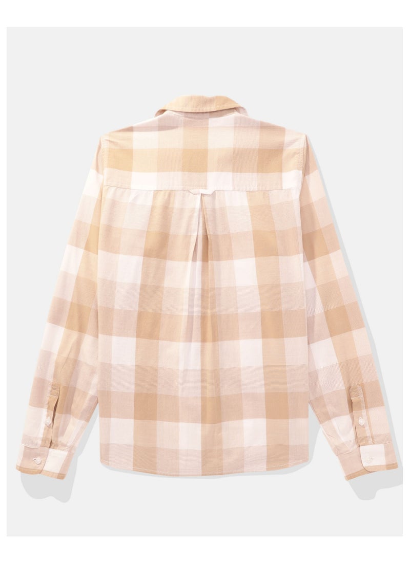 American Eagle - AE Plaid Flannel Shirt - Image 1