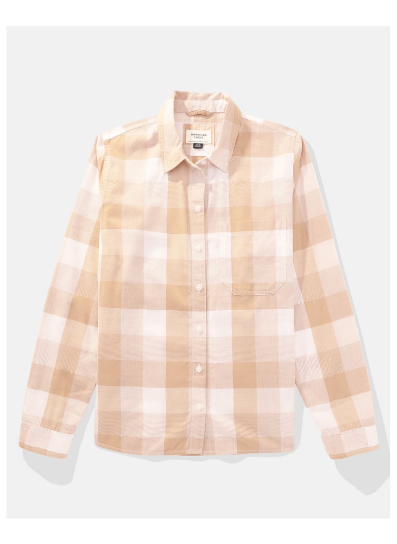 American Eagle - AE Plaid Flannel Shirt - Image 1