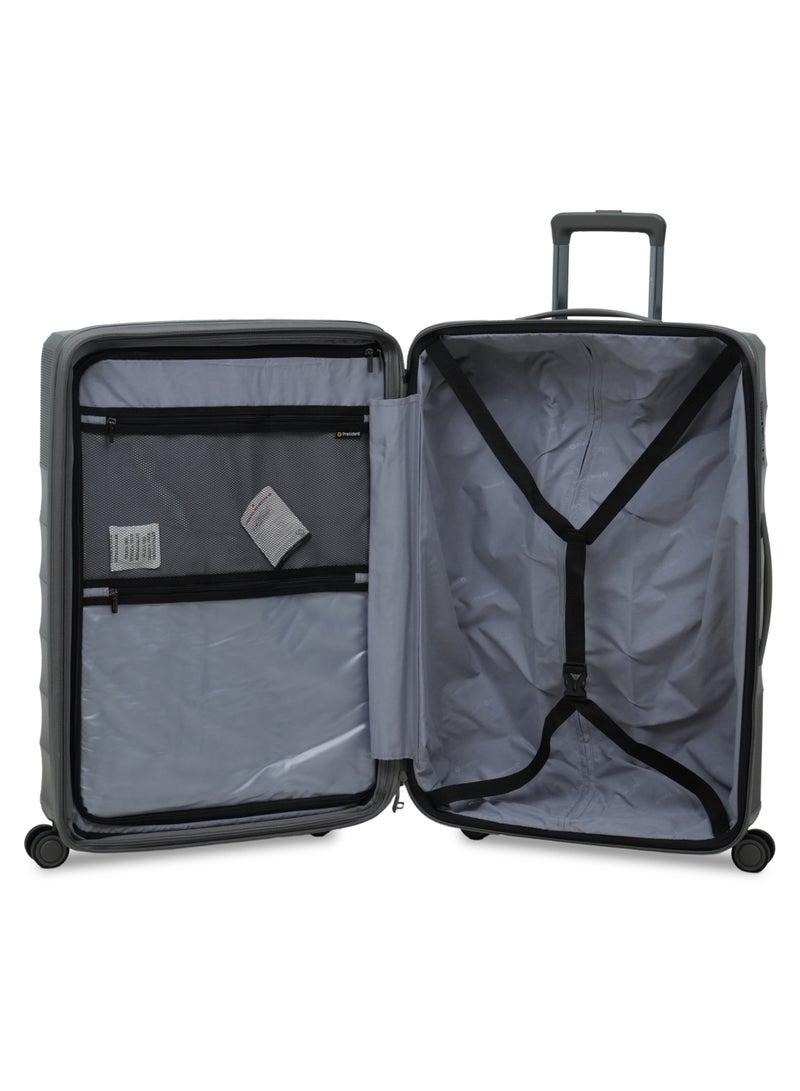 President PP  3-piece luggage set High-quality Travel bag ( S,M,L) spinner wheels, Model -66770 ( olive green ) - Image 3