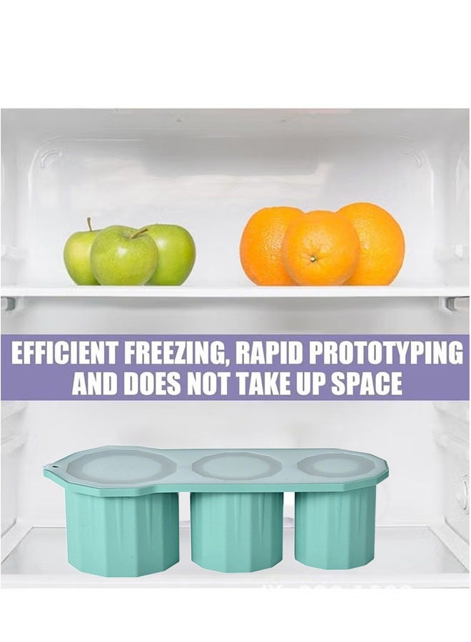 Realfrog Stanley ice cube tray, suitable for 30/40oz Stanley water glass ice making mold, reusable cylindrical silicone ice cube mold, can be used for ice drinks, juice, whiskey, cocktails - Image 3