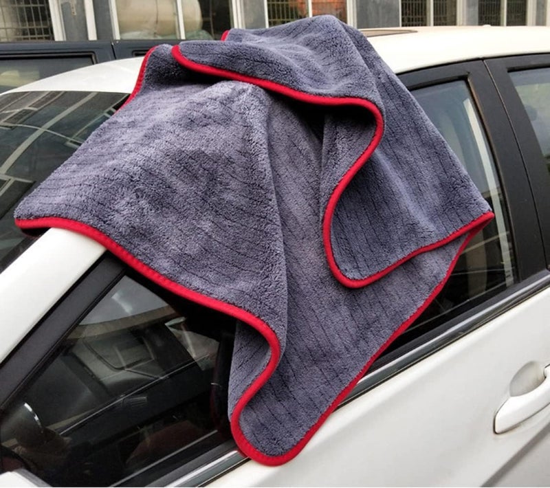 Tazweeq Microfiber Car Wash Cloth, Coral Velvet Car Wash Towel, Thickened Absorbent Car Wash Shop Tools Car Supplies (60 * 90cm) - Image 2