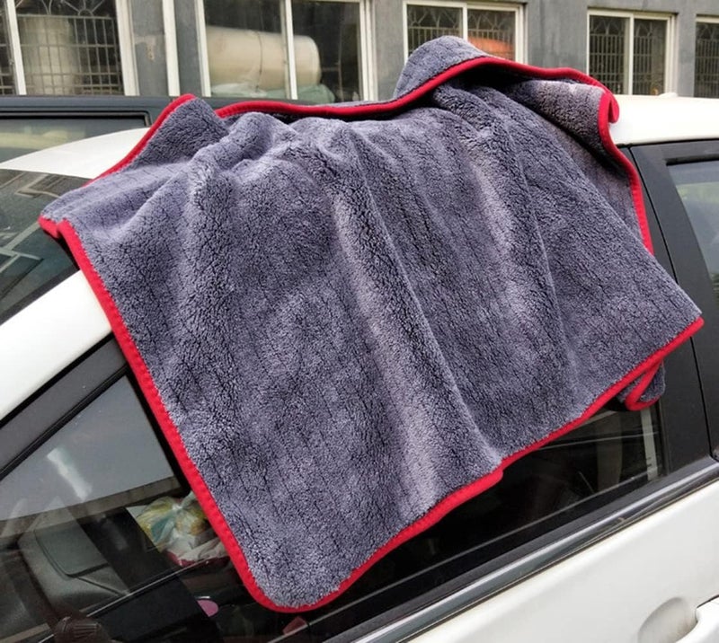 Tazweeq Microfiber Car Wash Cloth, Coral Velvet Car Wash Towel, Thickened Absorbent Car Wash Shop Tools Car Supplies (60 * 90cm) - Image 5