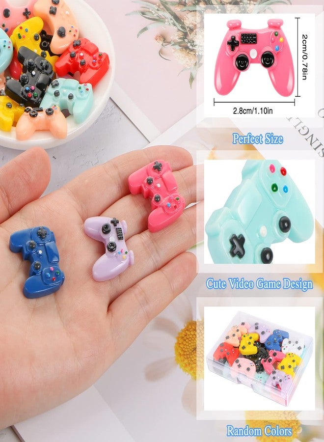 CCOZN 30 Pcs Video Game Controller Charms for Crafts, Flatback Resin Charms Video Game Controller Beads Mini Game Controllers Embellishments for Adults DIY Crafts Phone Case Scrapbooking Supplies - Image 2