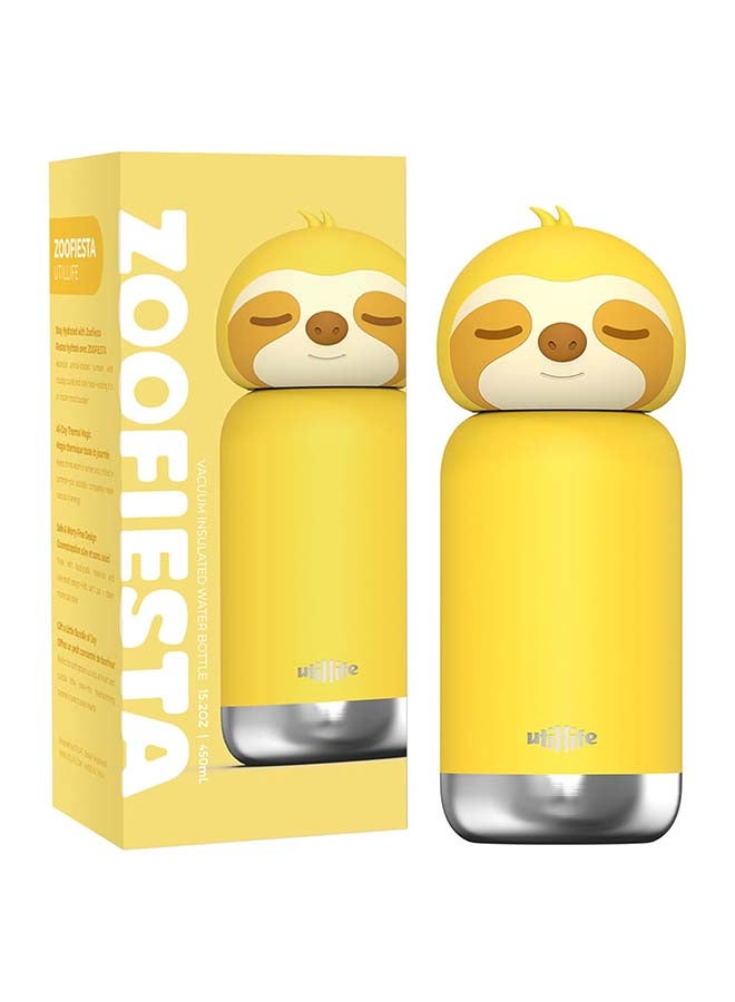 Utilife Zoofiesta Kids Insulated Water Bottle - Sloth Design - Leak-Proof & BPA-Free - Image 1
