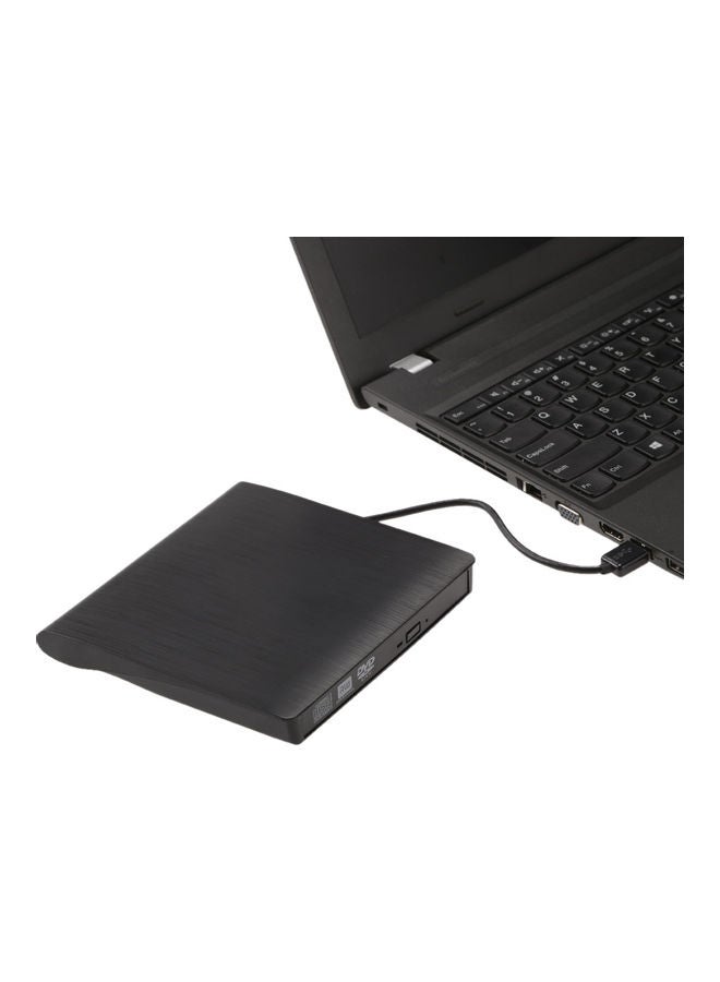 NIBEMINENT USB Portable Ultra Slim External Slot-In CD DVD ROM Player Black  - Image 3