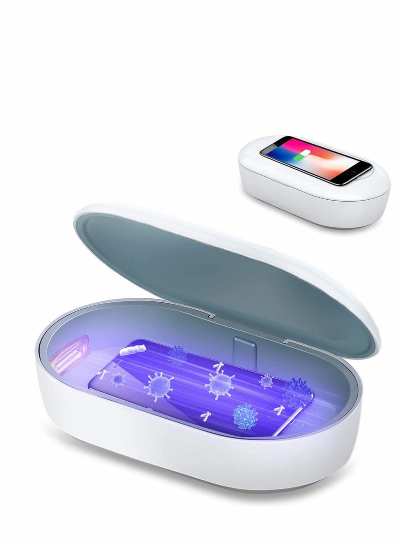 KASTWAVE UV Phone Sanitizer Box - UVC Light Cell Phone Sterilizer and Disinfection Phone Cleaner with Aromatherapy Function Disinfector for iPhone Android Smartphone Toothbrushes✔️ UV Light Sanitization: UVC h - Image 1