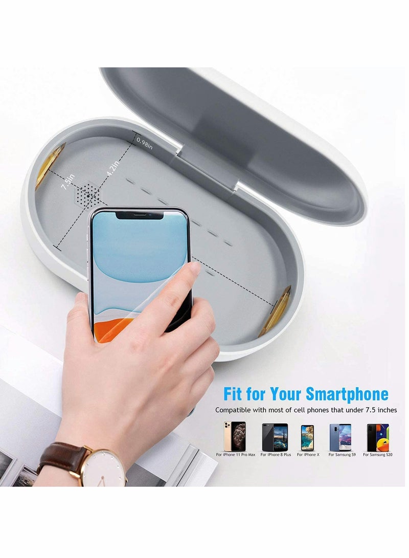 KASTWAVE UV Phone Sanitizer Box - UVC Light Cell Phone Sterilizer and Disinfection Phone Cleaner with Aromatherapy Function Disinfector for iPhone Android Smartphone Toothbrushes✔️ UV Light Sanitization: UVC h - Image 4