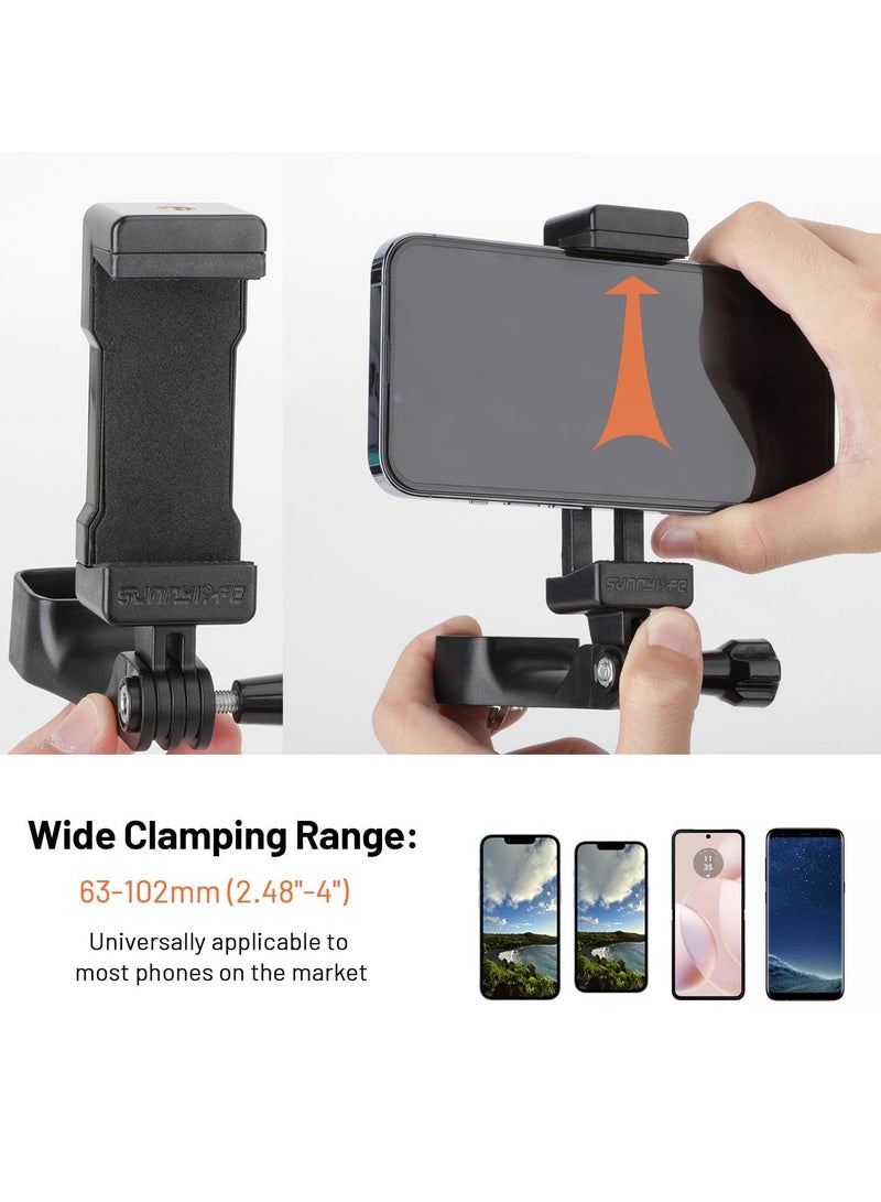 SOLARAE Expansion Mount with Phone Clip for OSMO Pocket 3, Quick Clip Mount with Expand Frame, Expansion Adapter Mount for DJI Osmo Pocket 3 Accessories, Compatible with DJI OSMO Pocket 3 and Smartphone - Image 5
