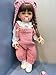 TERABITHIA 22 Inches Long Brown Hair Vinyl Full Body Anatomically Correct Lifelike Reborn Baby Doll Realistic Newborn Toddler Girl Dolls in Pink Woolen Set - Image 4
