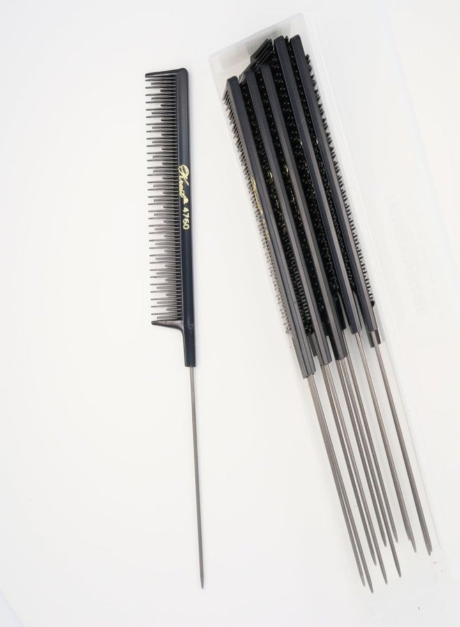 krest Metal Rat-Tail Teaser Comb #4760 12/pk - Image 2