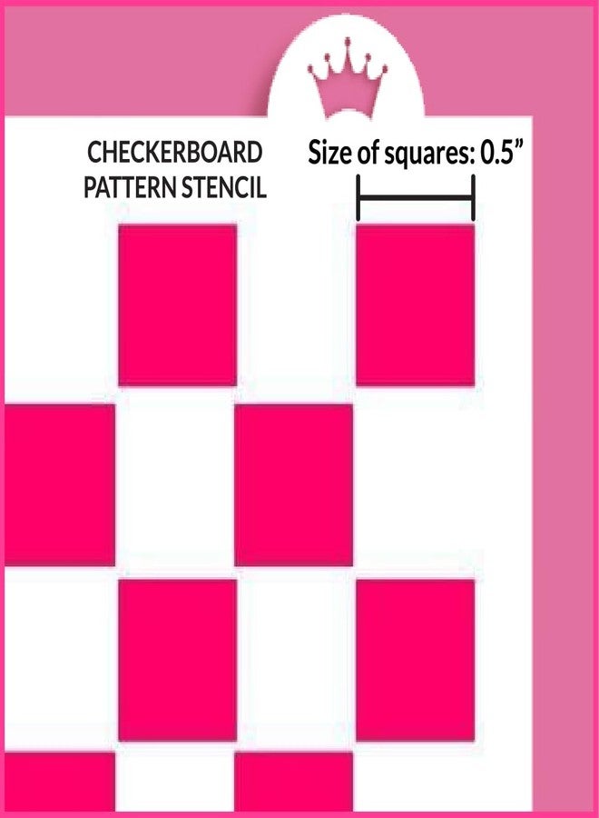 The Cookie Countess Inc The Cookie Countess Checkerboard Pattern Stencil - Image 3