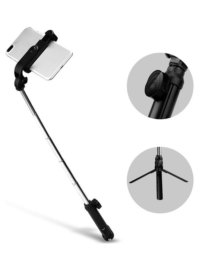 NIBEMINENT Universal Handheld Bluetooth Remote Shutter Mobile Phone Selfie Stick Tripod Black - Image 2