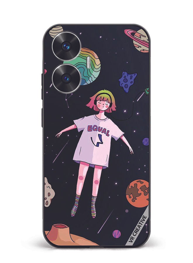 VR CREATIVE Protective Case Cover For Realme C55 Galaxy Design Multicolour - Image 1