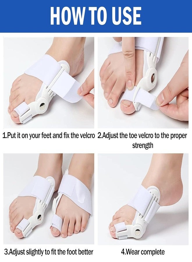 KRUPAVI Bunion Corrector for Women, Bunion Thumb Corrector, Right Foot Thumb Bunion Splint Adjustable Toe Separator for Women and Men Correction for Day Night Support (Multi Color) - Image 2