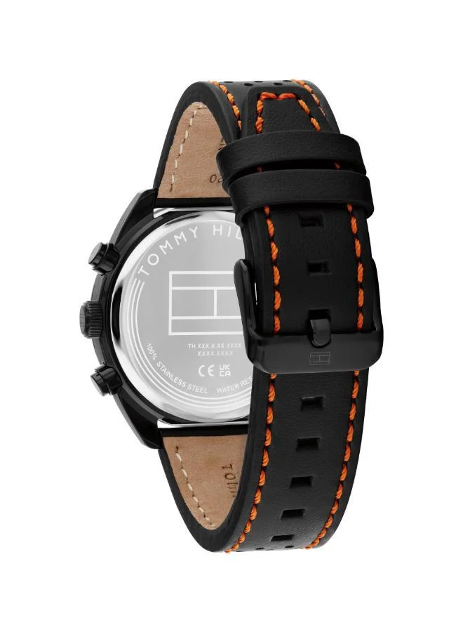 Tommy Hilfiger  Ionic Plated Black Steel Quartz Fashion Chrono Watch for Men | Best Price UAE