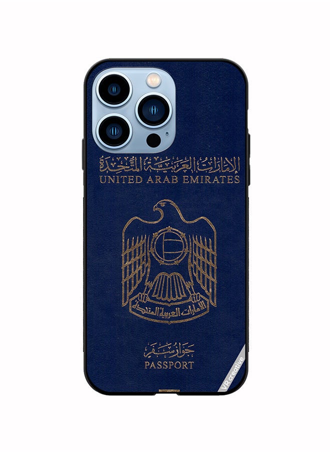 VR CREATIVE - Protective Case Cover For Apple iPhone 14 Pro Max Uae Passport Design Multicolour - Image 1