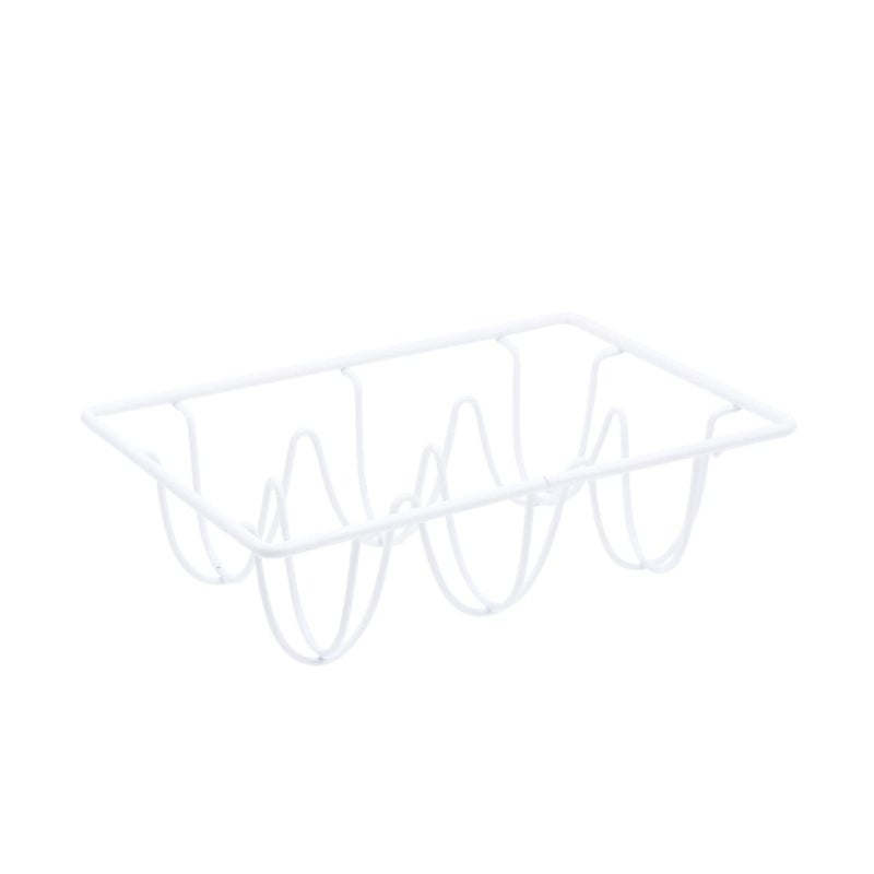 White Iron Storage Rack For Kitchen Refrigerator Organization And Decoration - Image 2