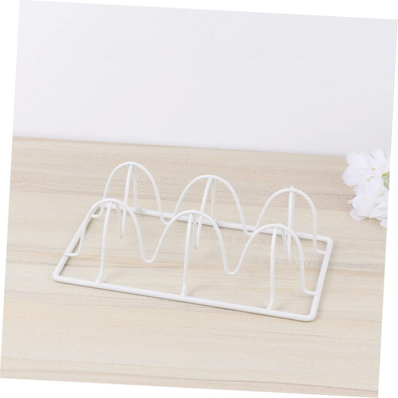 White Iron Storage Rack For Kitchen Refrigerator Organization And Decoration - Image 3
