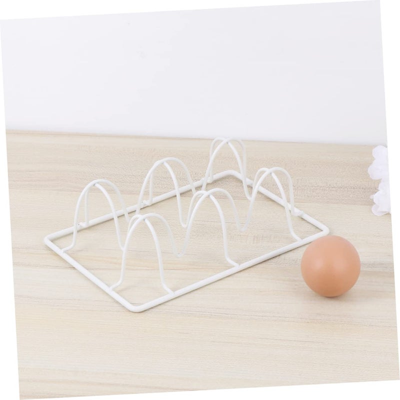 White Iron Storage Rack For Kitchen Refrigerator Organization And Decoration - Image 4
