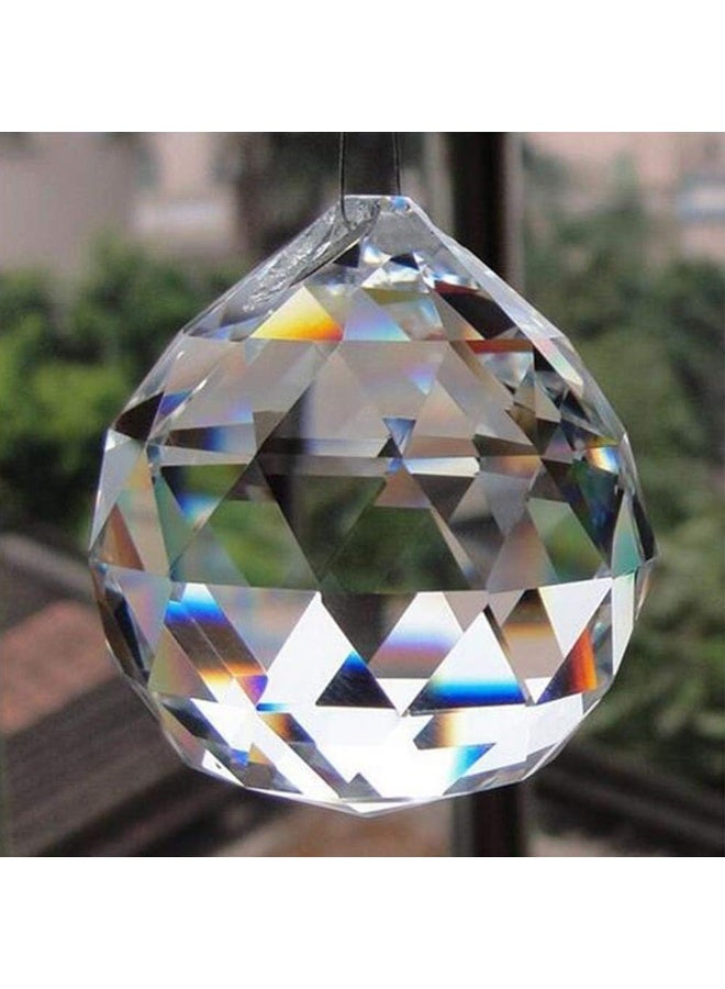 Fengshui Clear Crystal Hanging Ball for Good Luck & Prosperity - Home Decoration/Gifting (40 MM) - Image 5