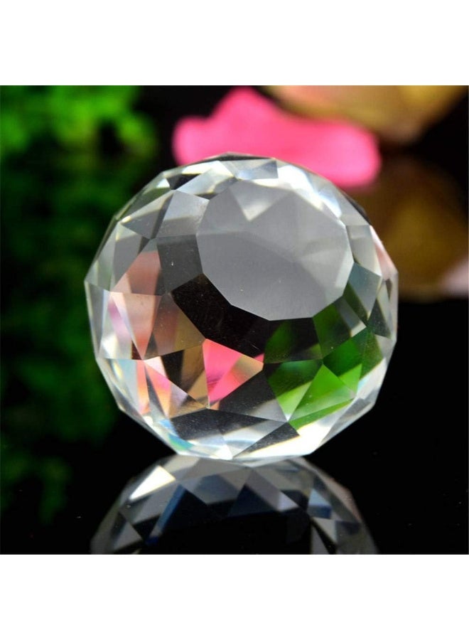 Fengshui Clear Crystal Hanging Ball for Good Luck & Prosperity - Home Decoration/Gifting (40 MM) - Image 4