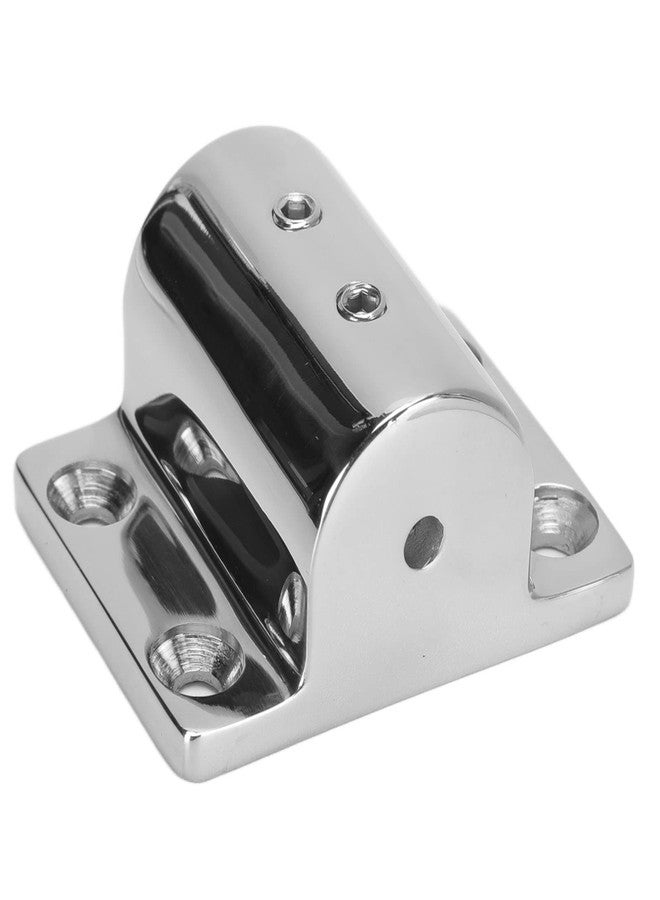 Hilitand Marine Boat Hand Rail Fitting 316 Stainless Steel Hand Rail Fitting 7/8in Hole Marine Yacht Handrail Rectangle Stanchion Base 58.5 x 45.5mm - Image 3